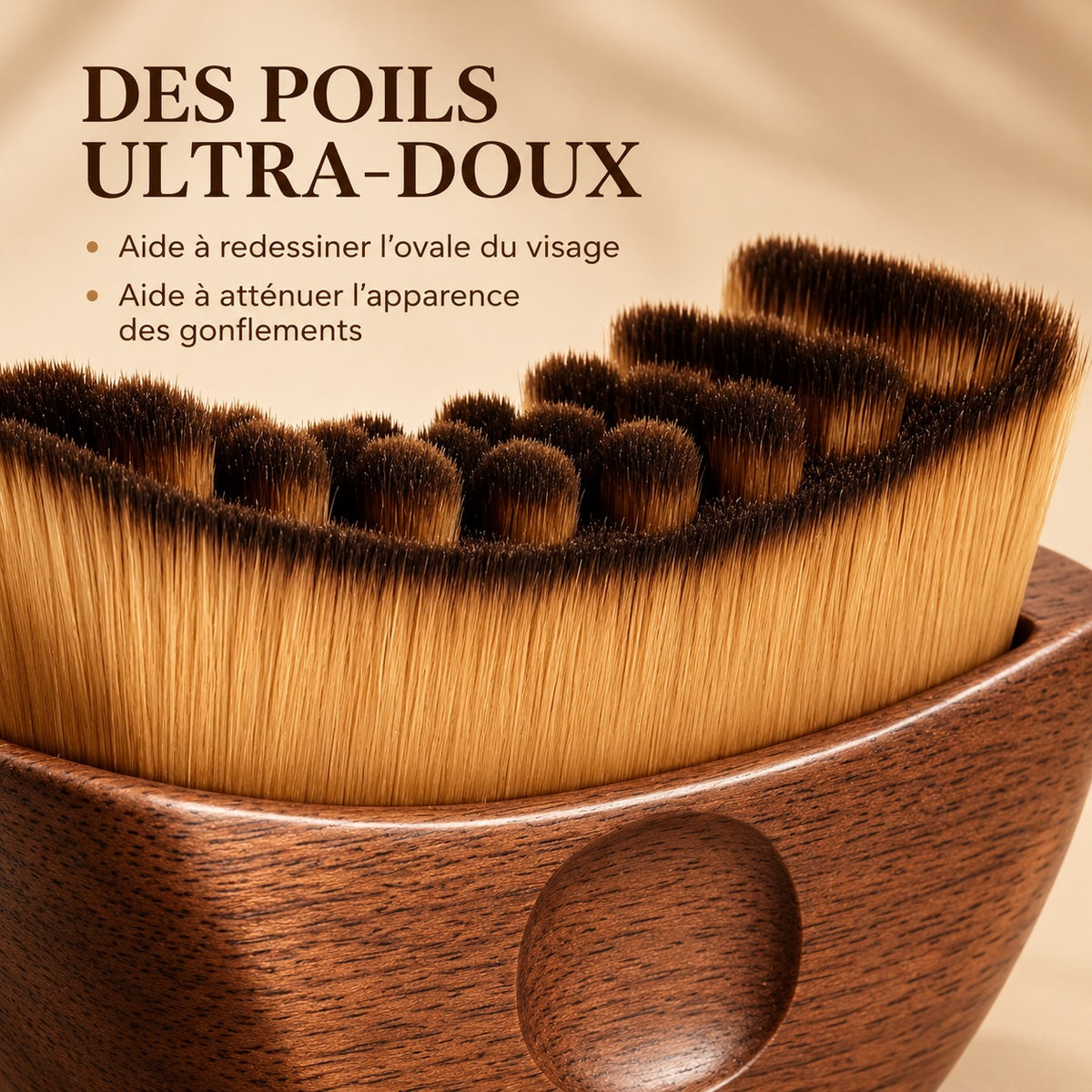 Brosse de massage drainant visage