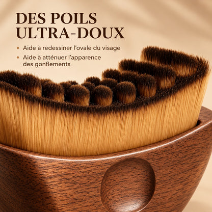 Brosse de massage drainant visage