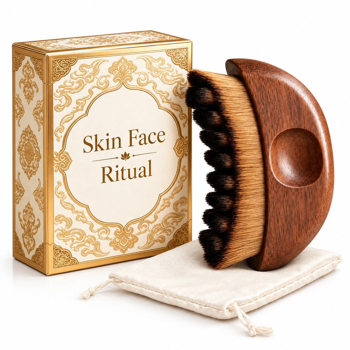 Brosse de massage drainant visage